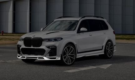 Юбка переднего бампера BMW X7 GRT