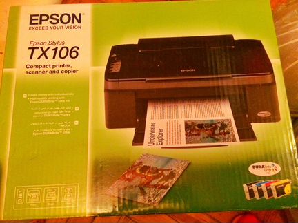 Новый принтер/сканер/копир Epson txx