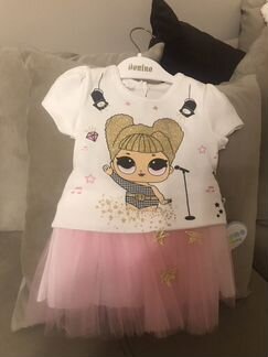 Новый комплект юбка + футболка 12М