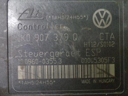 Блок абс ABS 1K0614517M Гольф 5 Ауди А3 Октавия