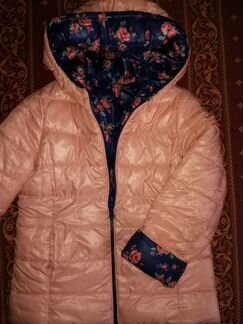Куртка benetton 130см+шапки