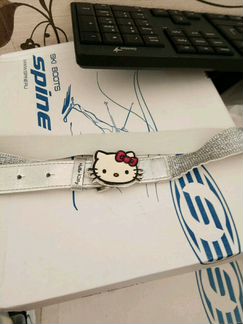 Ремень женский серый, детский белый