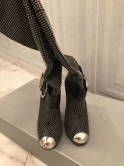 Сапоги Gianmarco Lorenzi блеск серебро