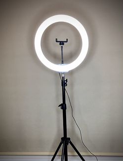 Лампа кольцевая 13 дюйм + штатив Доставка до квар