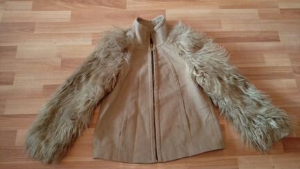 Новая куртка zara р. М (р.44-46) мех 28