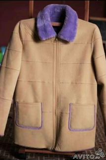 Шуба дубленка двусторонняя Италия