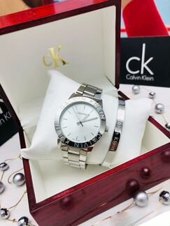 Жен набор Calvin Klein часы + браслет новый