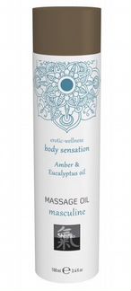Массажное масло с ароматом амбры с добавлением эвк
