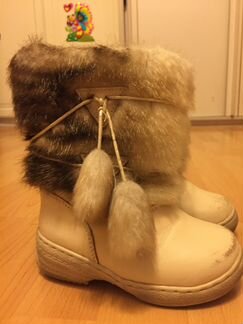 Зимние сапоги-унты натуральная кожа и мех