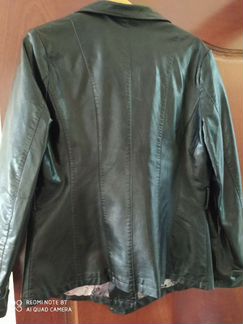 Куртка осеняя, экокожа, новая, р50
