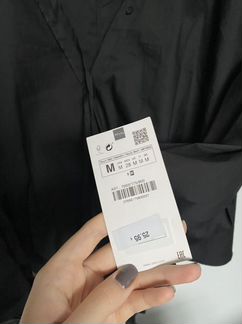 Рубашка черная Zara (новая)