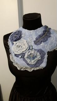 Ожерелье воротничок из шерсти