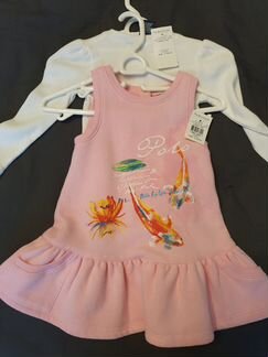 Комплект Ralph Lauren новый д/девочки 12мес+подаро