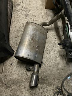 Задняя левая банка глушителя jaguar s-type
