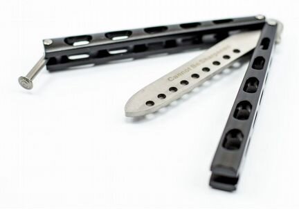 Тренировочный нож Балисонг Sensey black