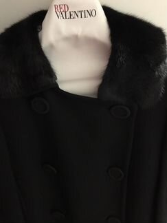 Пальто RED valentino с норковым воротником