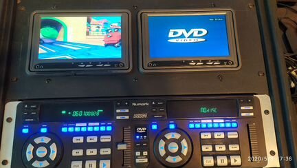 Сдвоенный DVD/CD Numark DVD01 + SKB 82DJ кейc