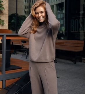 Кашемировый костюм Loro Piana мокко