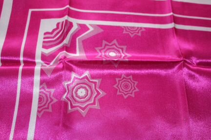 Шейный платок (косынка/шарфик) цвет фуксия