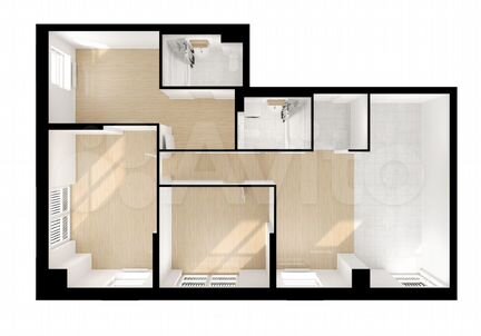 3-к квартира, 94.7 м², 21/26 эт.
