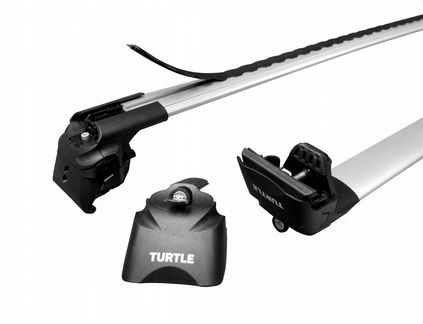 Багажник Turtle на интегрированный рейлинг серебро