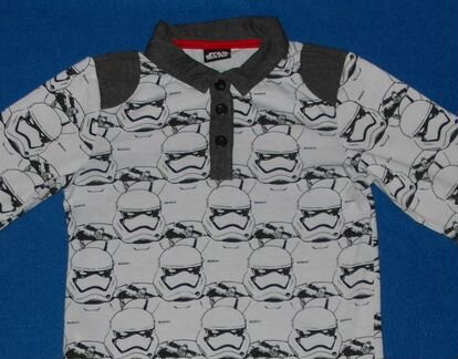 Футболка-поло с длинным рукавом Star Wars, 110-116