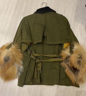 Парка женская с натуральным мехом