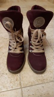 Ботинки женские, зима, натуральная замша, р.38