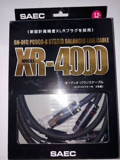 Продаётся аудио межблочный кабель saec XR-4000