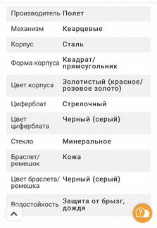 Часы Charm (мчз «Полёт»). Механизм -швейцария