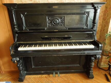 Старинное пианино G.Wolkenhauer Stettin кон.19 век