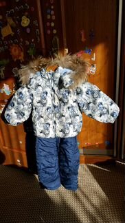 Зимний комплект baby club.Полукомбинезон+пуховик.р