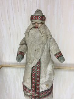 Антикварный Дед Мороз из ваты Ленинград