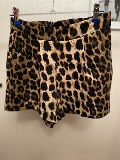 Леопардовые шорты S
