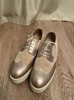 Ботинки-оксфорды из кожи и замши Redwood, 41 р-р