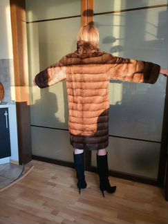 Новая норковая шуба-пальто. Ателье