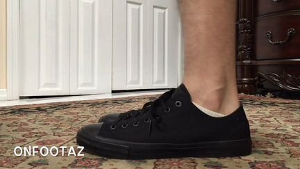 Converse черные низкие яч36