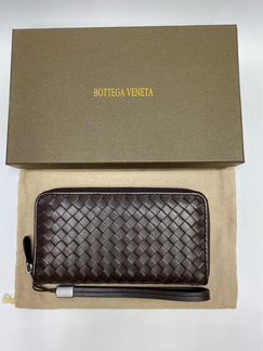 Кошелек Bottega Veneta Zip Around кожаный