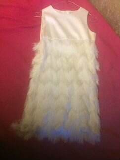 Платье праздничное с бахромой 152 рост