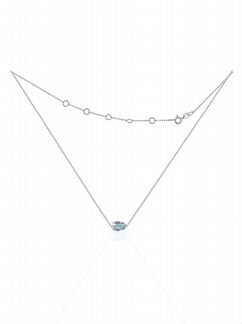 Серебряный чокер с кристаллом Swarovski