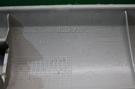 Обшивка стойки передняя левая Renault Duster 2010