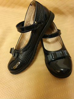 Туфли для девочки марки Rima. Натуральная кожа. Тё