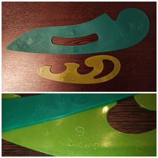 Линейки, транспортиры, лекала СССР