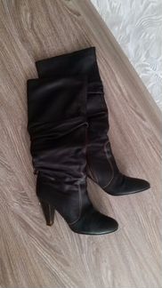 Сапоги кожаные bally цвет коричневый оригинал