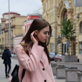 Розовое пальто Zara