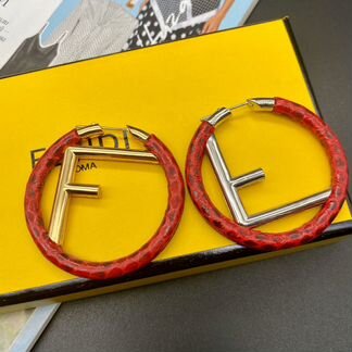 Серьги fendi питон