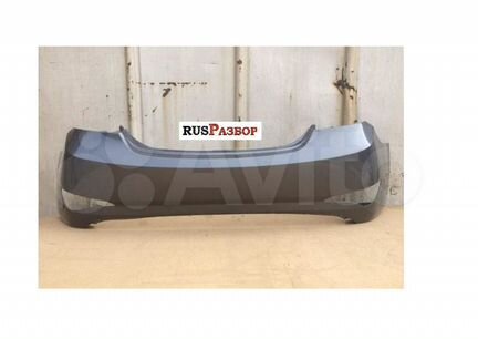 Бампер задний Хендай Солярис 2015 окрашенный Серый