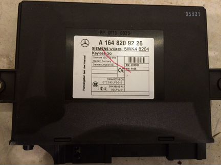 Блок keyless go Мерседес GL, ML 164