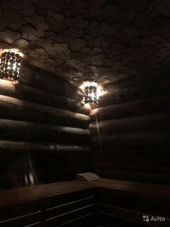 Абажур для светильника из сибирского можжевельника