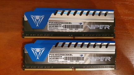 Оперативная память Patriot Viper 8gb ddr4 2666mhz
